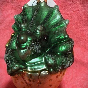 RETIRED Christopher Radko Jurassic Park Baby Triceratops Dinosaur Christmas 1996